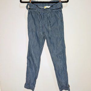 Boden Girls Denim Pants Elastic Drawstring